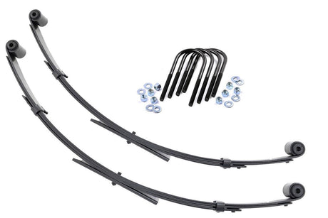 Front Leaf Springs 2.5 Inch Lift Pair Jeep Wrangler YJ 4WD (1987-1995) Rough Country