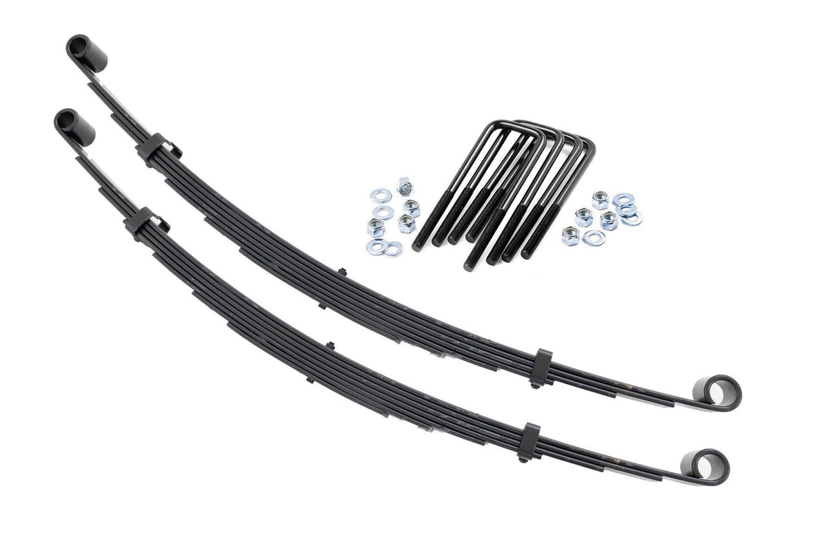 Front Leaf Springs 4 Inch Lift Pair Ford F-250 4WD (1977-1979) Rough Country