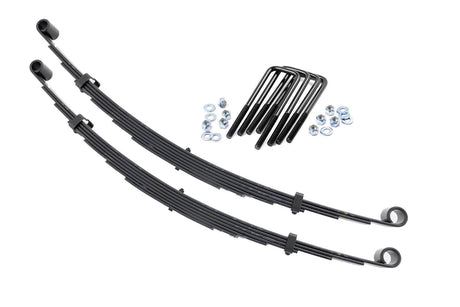 Front Leaf Springs 4 Inch Lift Pair Ford F-250 4WD (1977-1979) Rough Country