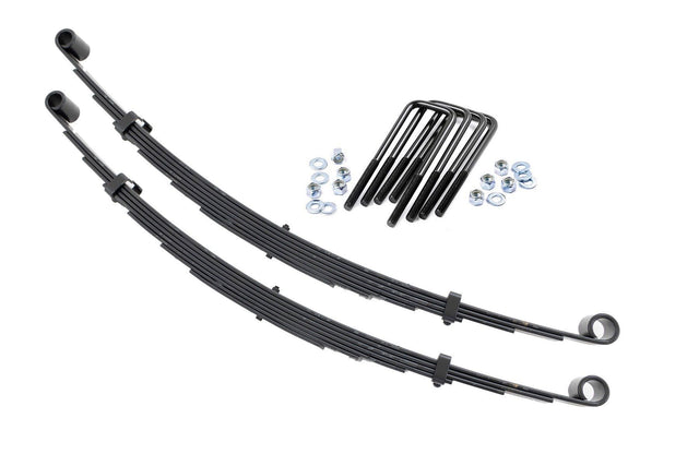 Front Leaf Springs 4 Inch Lift Pair Ford F-250 4WD (1977-1979) Rough Country