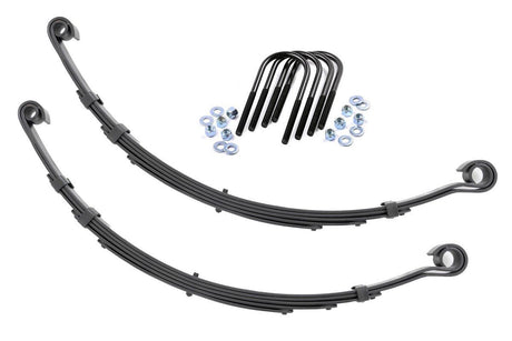 Front Leaf Springs 4 Inch Lift Pair Jeep CJ5/CJ7 7 4WD (1982-1986) Rough Country