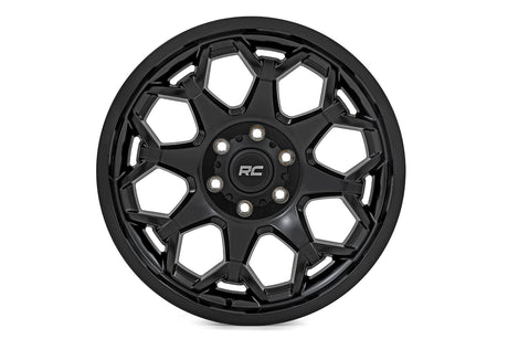 80 Series Wheel One-Piece Semi Gloss Black 20x10 6x5.5 -25mm Rough Country