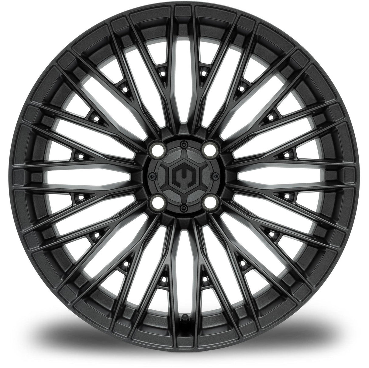 MODZ® Reaper 16x7 Titanium Gunmetal Golf Cart Wheel