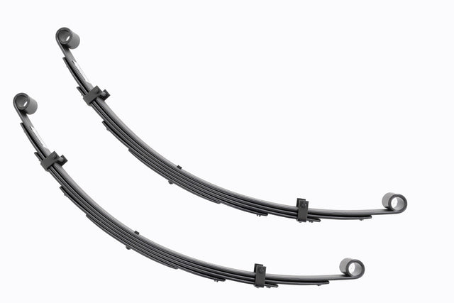 Front Leaf Springs 4 Inch Lift Pair Toyota Land Cruiser FJ40 4WD (64-80) Rough Country