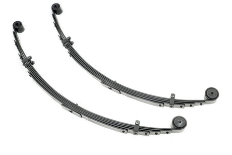 Rear Leaf Springs 4 Inch Lift Pair Jeep Cherokee XJ 2WD/4WD (1984-2001) Rough Country