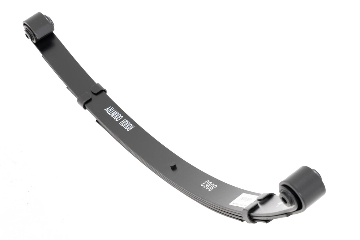 Front Leaf Springs Military Wrap 4 Inch Lift Pair Jeep Wrangler YJ (87-95) Rough Country