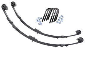 Rear Leaf Springs Military Wrap 4 Inch Lift Pair Jeep Wrangler YJ (87-95) Rough Country