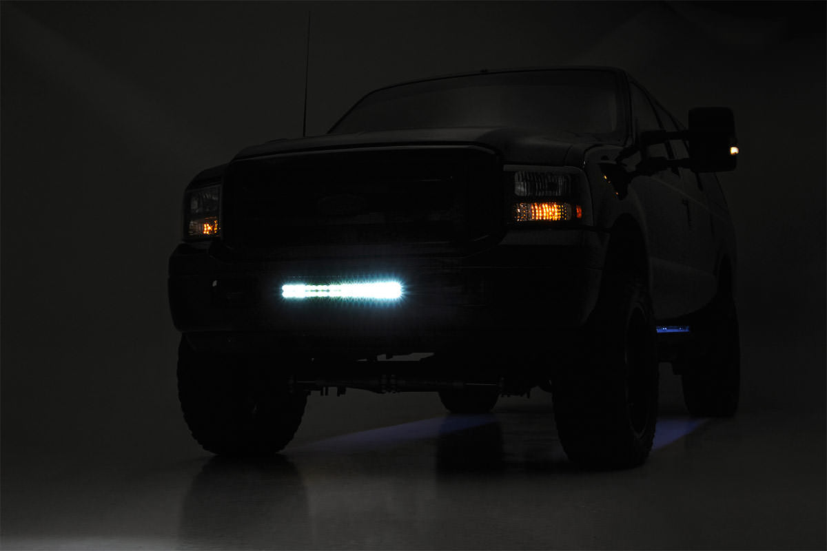 LED Light Kit Bumper Mount 20 Inch Spectrum Dual Row Ford F-250/F-350 Super Duty (05-07) Rough Country