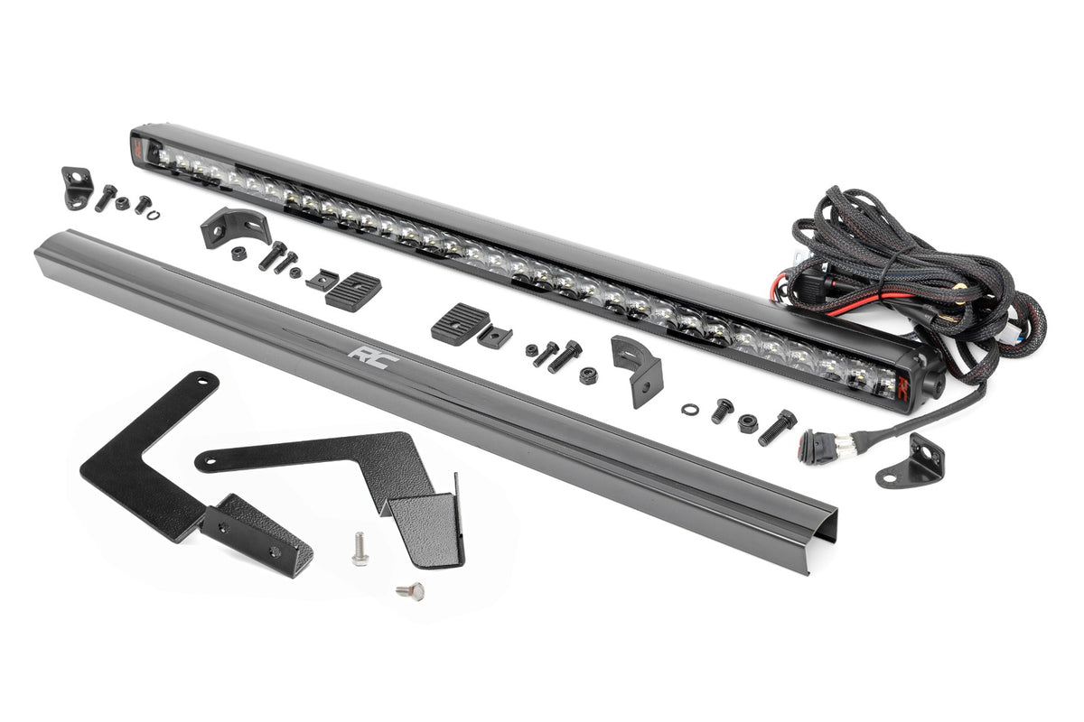 LED Light Kit Lower Grille Mount 30 Inch Spectrum Single Row Toyota Tacoma (16-23) Rough Country