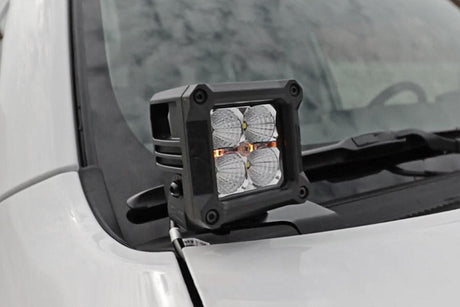 LED Light Kit Ditch Mount 2 Inch Spectrum Spot Pair Toyota 4Runner (10-24) Rough Country