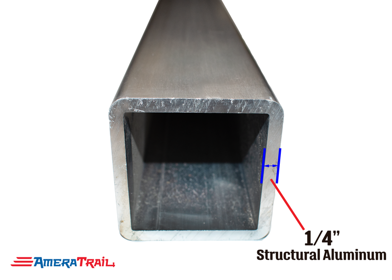 59 X 3 X 3" Straight Cross Member, 1/4" Wall, Structural Aluminum