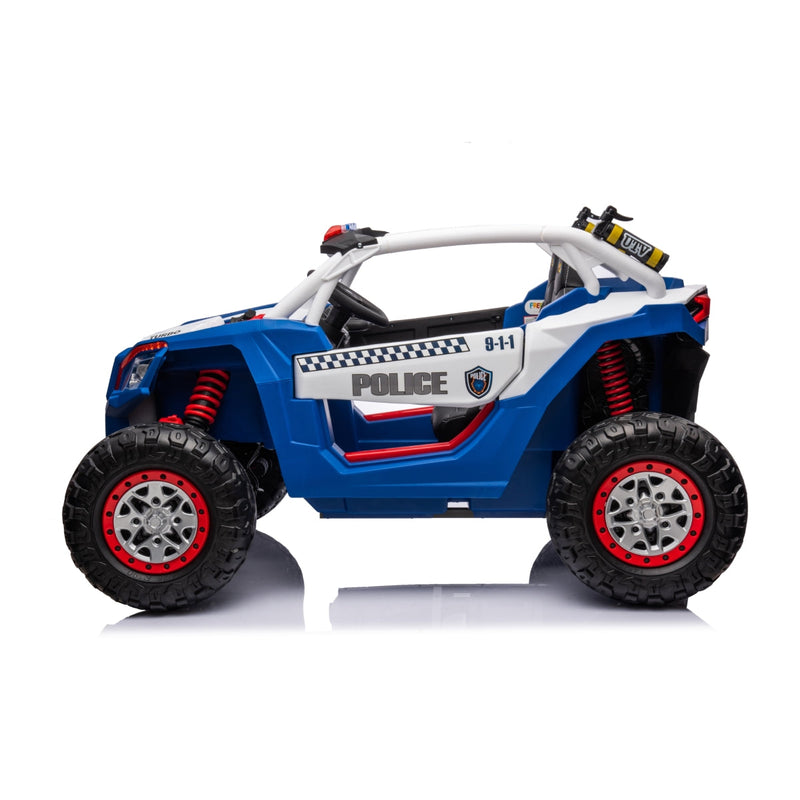 24V Magic Cars Storm Police UTV 2-Seater for Kids with Lights & Sirens for Action-Packed Adventures