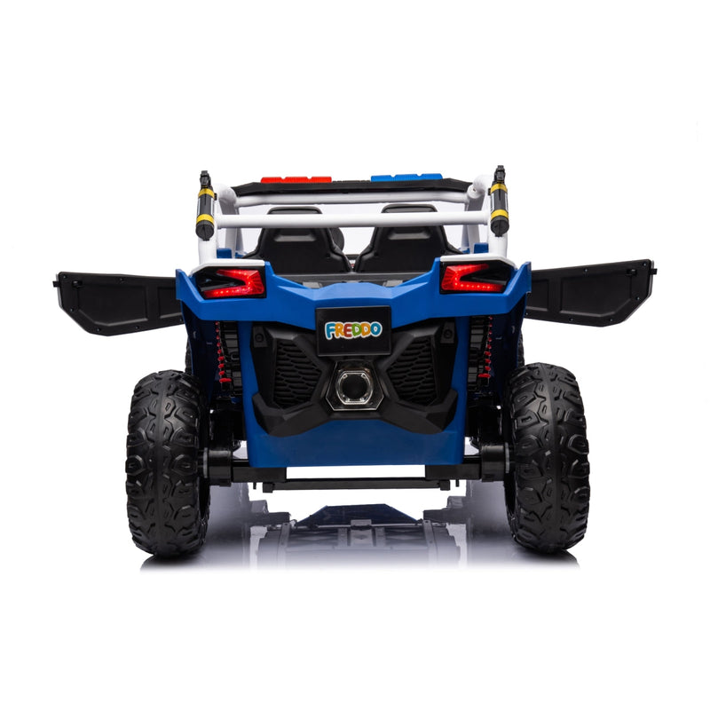 24V Magic Cars Storm Police UTV 2-Seater for Kids with Lights & Sirens for Action-Packed Adventures
