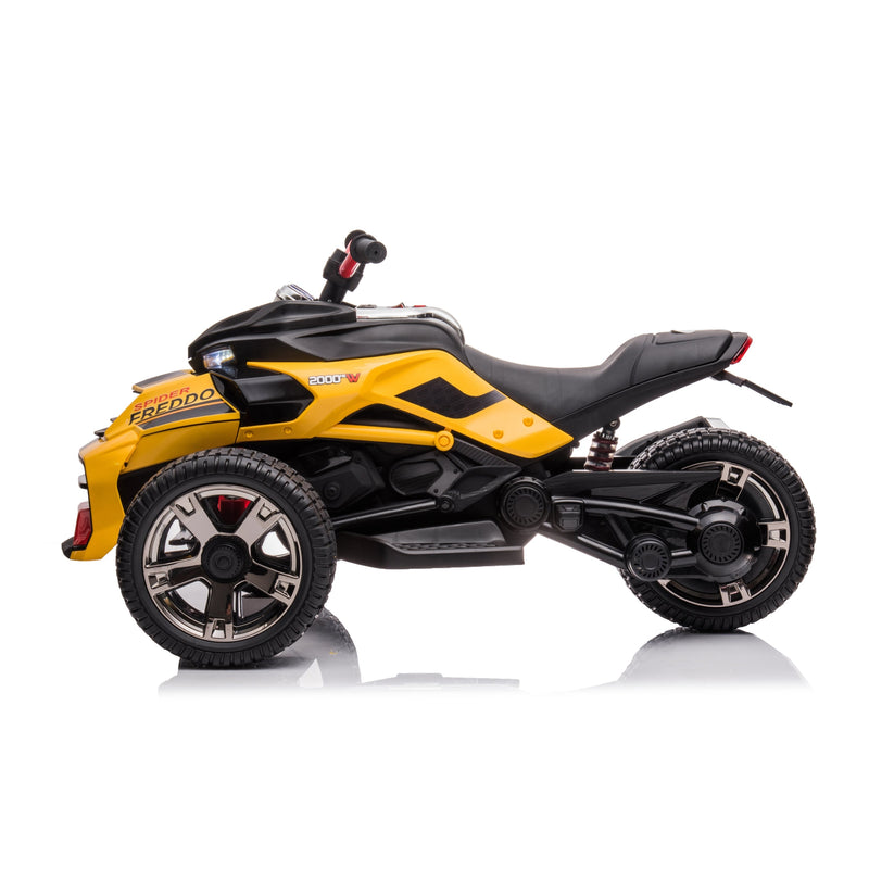 24V Magic Cars Spider 2 Seater Ride-On 3 Wheel Motorcycle