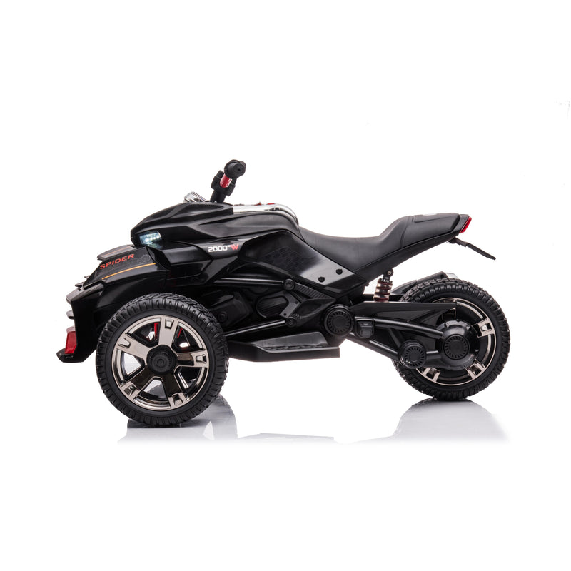 24V Magic Cars Spider 2 Seater Ride-On 3 Wheel Motorcycle