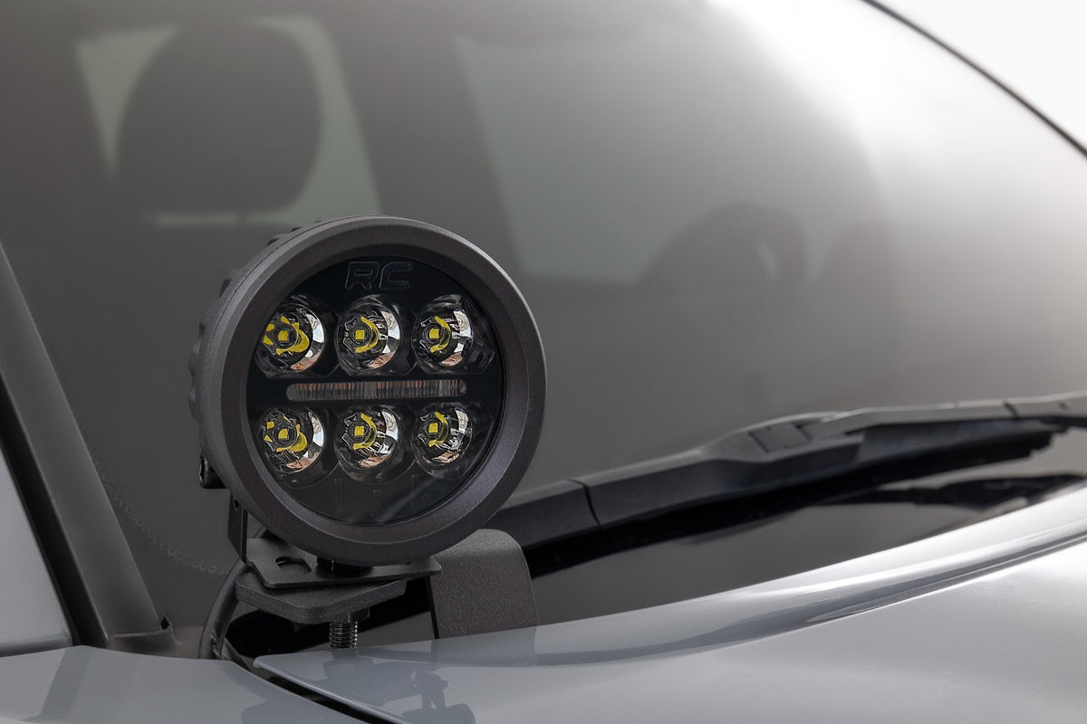 LED Light Kit Ditch Mount 2 Inch Spectrum Pair Spot Toyota Tacoma (16-23) Rough Country