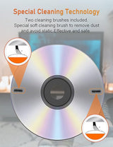 Arsvita CD Laser Lens Cleaner Disc Cleaning Set for CD/VCD/DVD Player, Safe and Effective – CD/DVD/Game Disc Cleaning Kit Maxell