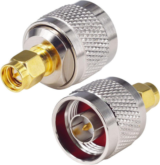 N Type Male to SMA Male Antenna Adapter (1 Pack) TekShack