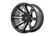 81 Series Wheel One-Piece Semi Gloss Black w/machined spokes 20x9 8x180 0mm Rough Country