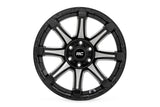 81 Series Wheel One-Piece Semi Gloss Black w/machined spokes 20x9 8x180 0mm Rough Country