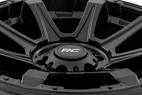 81 Series Wheel One-Piece Semi Gloss Black 20x9 5x150 +18mm Rough Country