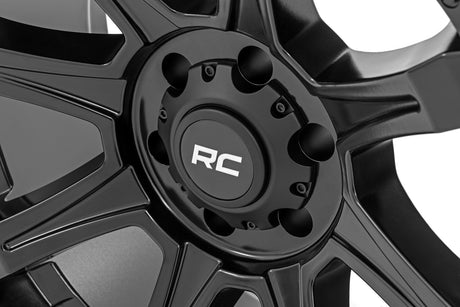 81 Series Wheel One-Piece Semi Gloss Black 20x10 6x5.5 -25mm Rough Country