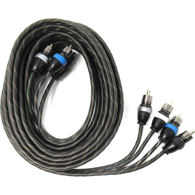Sky High Car Audio 4-Channel Twisted RCA - 12Ft - 20Ft Sky High Car Audio