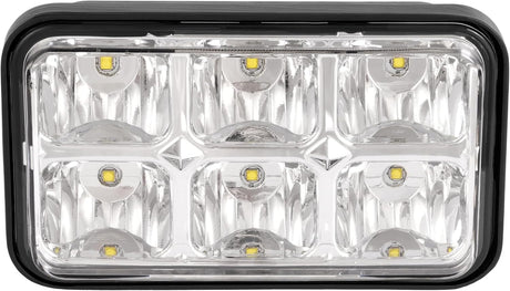 Golf Cart LED Headlight Clear Lens Chrome Housing Replacement