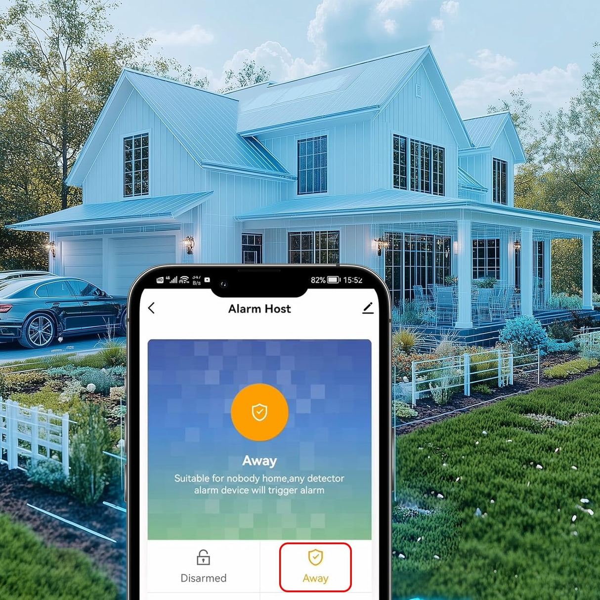Home Security Alarm System – WiFi/GSM, Alexa Compatible, No Monthly Fees RFID
