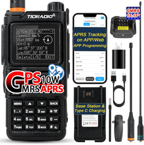 TIDRADIO TD-H9 10Watt GPS/APRS GMRS Handheld Radio,Spectrum TIDRadio