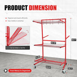 ALMULOO Auto Parts Storage Rack for VW Type 1 Bugs Red VC-0372 1 Each