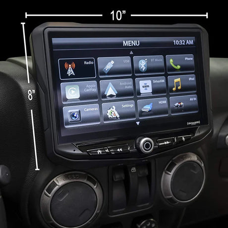 Stinger HEIGH10 10" Radio Fully Integrated Kit I Off Road Mode I '11-'18 Jeep JK Wranglers