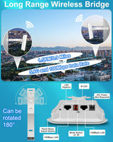 Wireless Point-to-Point Outdoor Bridge Kit (2-Pack) TekShack