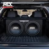 MTX TNE212DV2 Dual 12in Sealed Enclosure 400W (With Amplifier) MTX