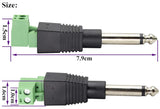 Solderless Mono 1/4" phono plug TekShack