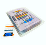 1% 0.25w Resistor Book kit, 1Ω-10MΩ TekShack