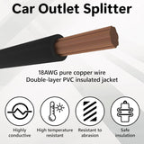 12V Dual Car Lighter Adapter Splitter TekShack