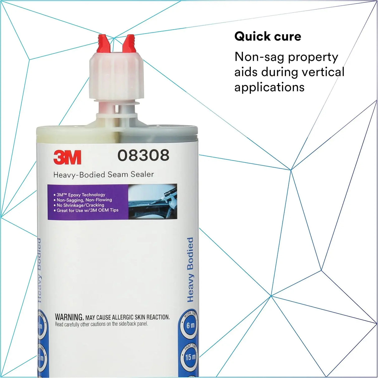 3M Heavy-Bodied Seam Sealer Black 6.75 fl oz 08308