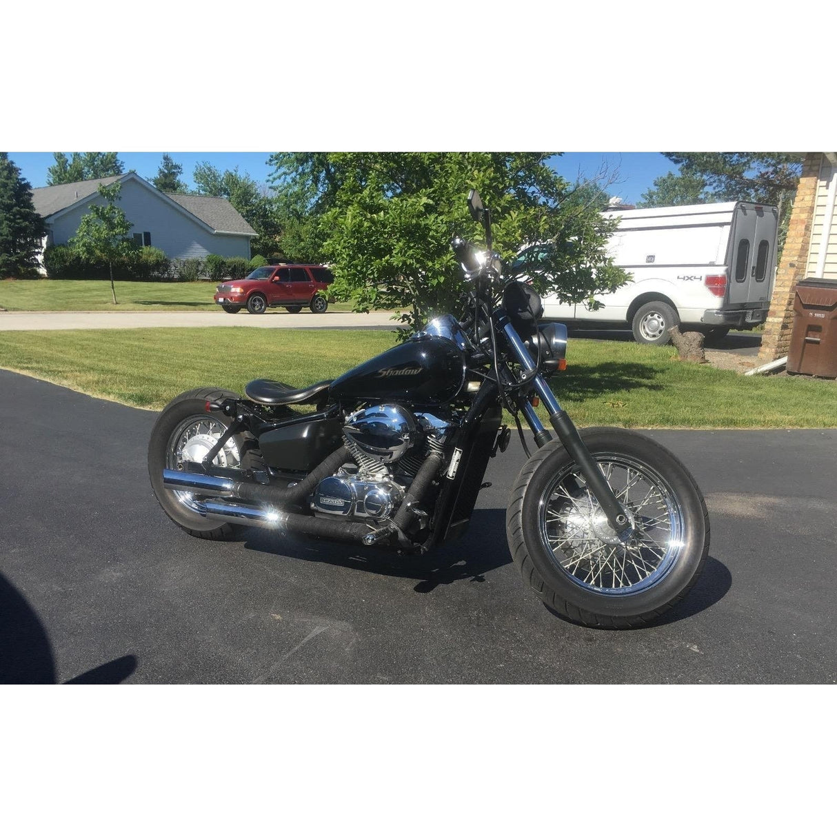 2004-2017 Honda Shadow 750 Aero Black Strut Lowering Kit