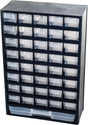 Storage Bin with Drawers - 41-Drawer Plastic Tool Organizer TekShack