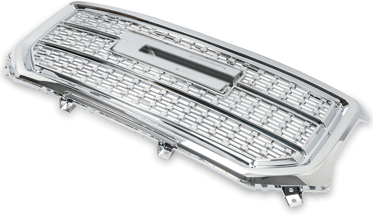 Front Bumper Grill Compatible with 2016-2018 GMC Sierra 1500