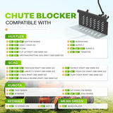 Adjustable Steel Lawn Mower Chute Blocker 0 to 90 Degree