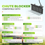 Adjustable Steel Lawn Mower Chute Blocker 0 to 90 Degree