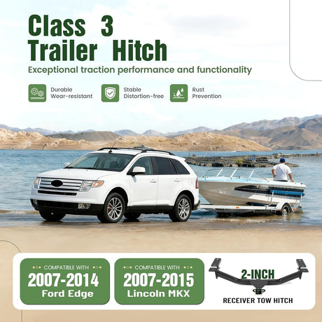 2 Inch Class 3 Trailer Hitch Receiver Ford Edge Lincoln MKX