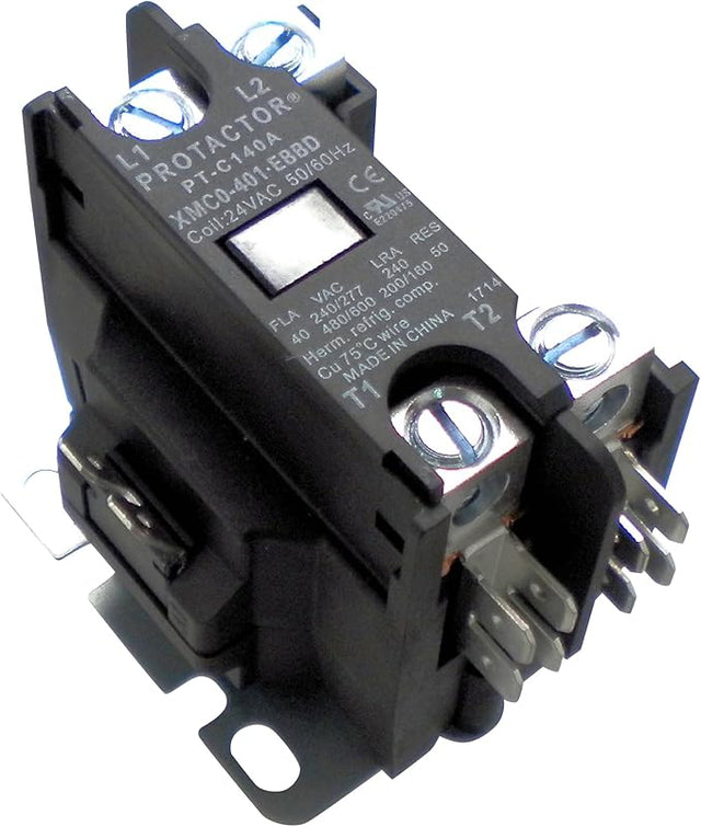 1 Pole FLA 40 Amp 24V coil Single Pole DP Contactor TekShack