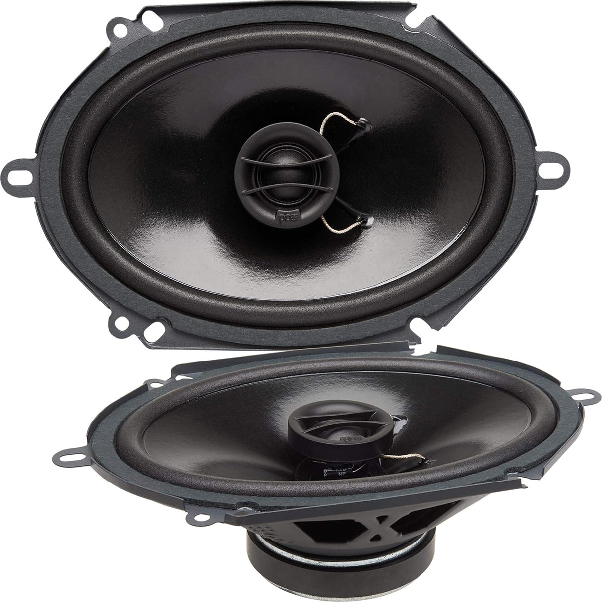 PowerBass S-6802 6x8in OEM Coaxial Speakers No Grill (Pair) PowerBass