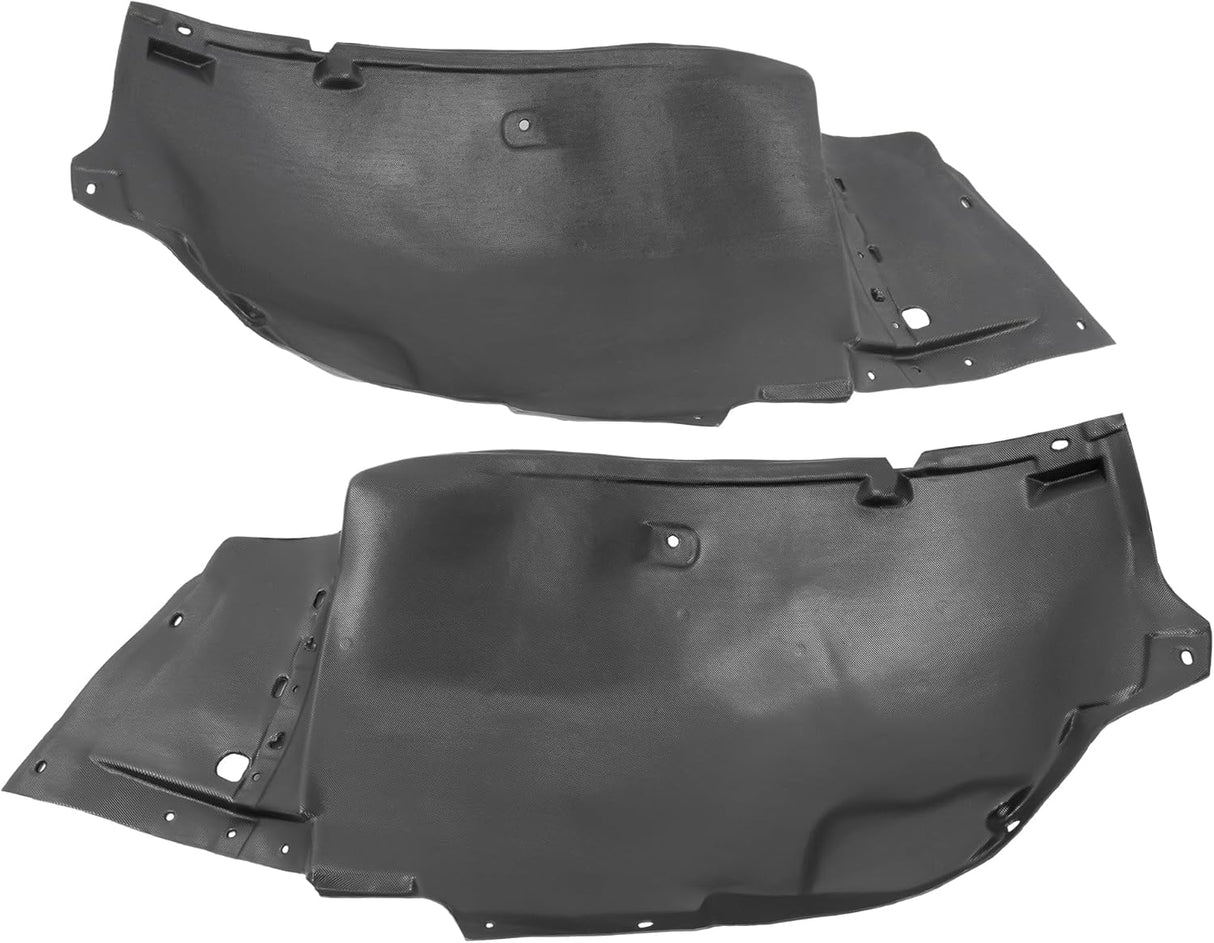 Front Inner Fender Liner Splash Shield Guard Set Black