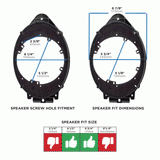 Metra 82-3005 Speaker Adapter Plate Fits Select Buick/Cadillac/Chevrolet/GMC 2013-Up Metra