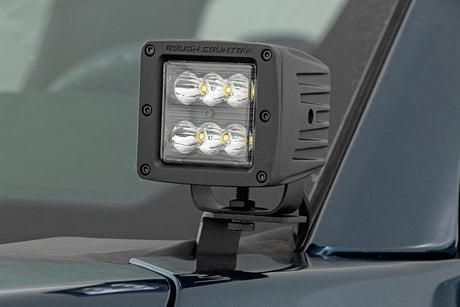 LED Light Kit Ditch Mount 2 Inch Spectrum Pair Spot Ford F-150 (15-26)/F-150 Lightning (22-26) Rough Country