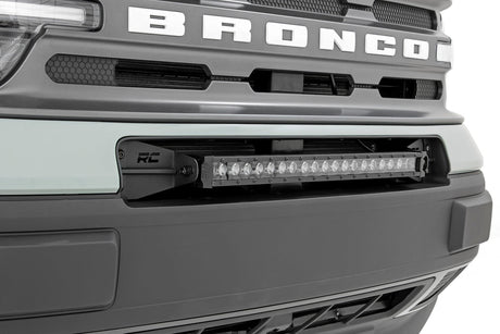 LED Light Kit Bumper Mount 20 Inch Spectrum Single Row Ford Bronco Sport (21-26) Rough Country